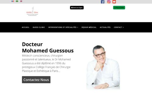 لقطة شاشة لموقع Clinique de chirurgie esthétique et bien être au Maroc
بتاريخ 02/06/2021
بواسطة دليل مواقع ألتدتك