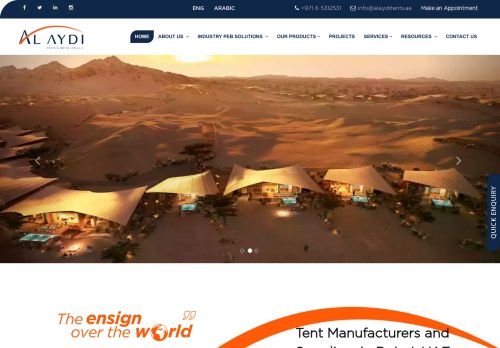لقطة شاشة لموقع Al Aydi Tents UAE
بتاريخ 05/11/2021
بواسطة دليل مواقع ألتدتك