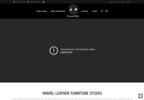 لقطة شاشة لموقع Imapel Leather Furniture Studio
بتاريخ 21/01/2022
بواسطة دليل مواقع ألتدتك