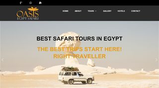 لقطة شاشة لموقع Oasis Egypt Safari
بتاريخ 21/09/2019
بواسطة دليل مواقع ألتدتك