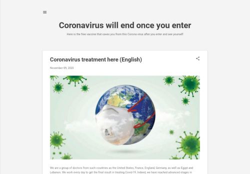 لقطة شاشة لموقع coronavirusexpired
بتاريخ 26/11/2020
بواسطة دليل مواقع ألتدتك