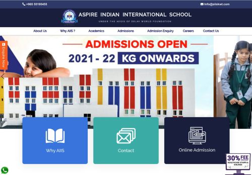 لقطة شاشة لموقع Top most Indian School in Kuwait -Aspire International school
بتاريخ 29/11/2020
بواسطة دليل مواقع ألتدتك