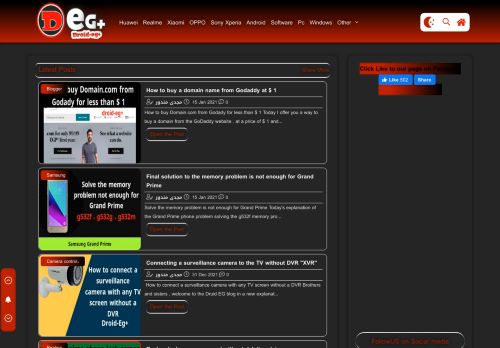 لقطة شاشة لموقع Droid-Eg+ | Learn software and phone repair
بتاريخ 19/01/2021
بواسطة دليل مواقع ألتدتك