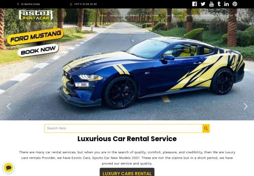 لقطة شاشة لموقع Faster Rent a Car Dubai | Cheap, Luxury, Exotic, & Sports Cars | Luxury Car Rental Service
بتاريخ 10/02/2021
بواسطة دليل مواقع ألتدتك